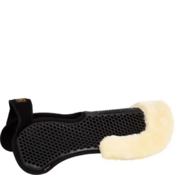 BR Soft gel Hexagonal met uitsparing ECO-wol Zwart/Naturel