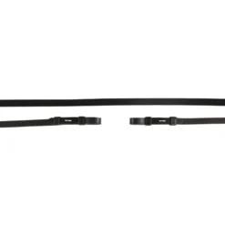BR Stangteugels Leer Dicht 13mm Blind Zwart/Zilver