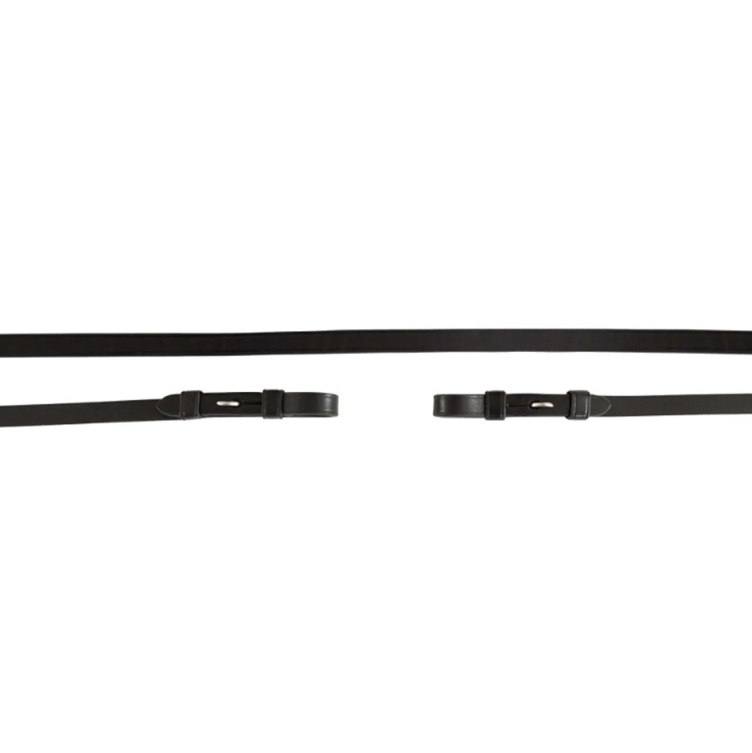 BR Stangteugels Leer Dicht 13mm Blind Zwart/Zilver