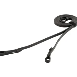 BR Stangteugels Leer Dicht 13mm Blind Zwart/Zilver