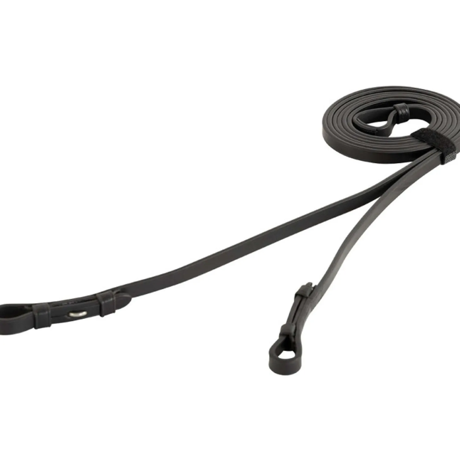 BR Stangteugels Leer Dicht 13mm Blind Zwart/Zilver