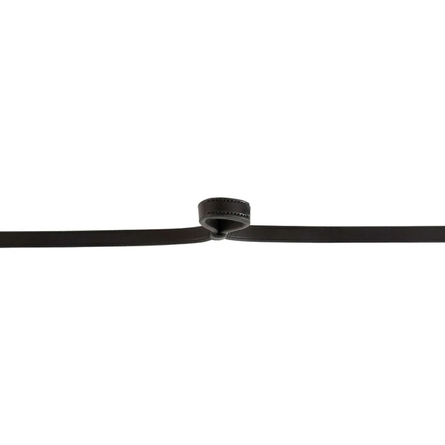 BR Stangteugels Leer Dicht 13mm Blind Zwart/Zilver