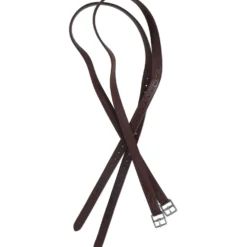 BR Stijgbeugelriemen Nylon en Soft RVS Gespen Tobacco/Zilver