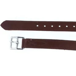 BR Stijgbeugelriemen Nylon en Soft RVS Gespen Tobacco/Zilver