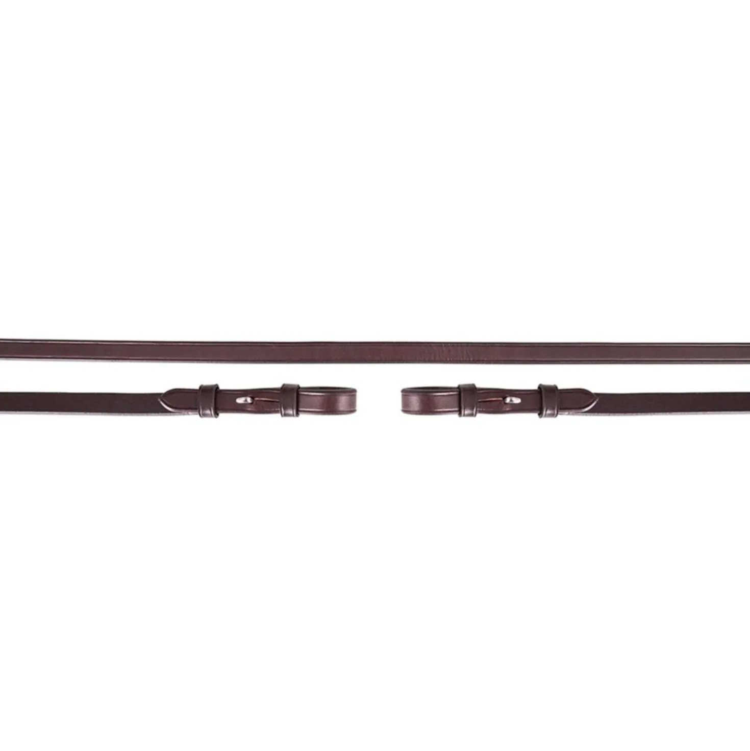 BR Teugel Dressuur Leer Dicht 13mm Blind Bruin/Zilver