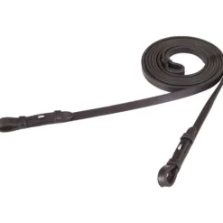 BR Teugel Dressuur Leer Dicht 13mm Blind Zwart