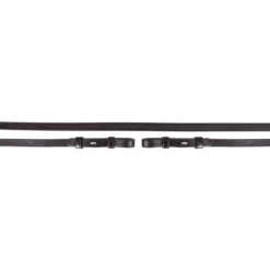 BR Teugel Dressuur Leer Dicht 13mm Blind Zwart