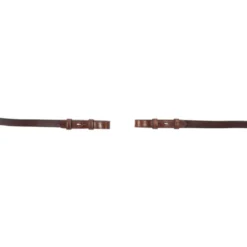 BR Teugel Dressuur Leer/Rubber Stops 16mm Oak/Zilver
