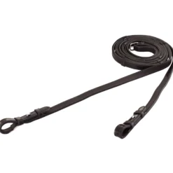 BR Teugel Dr Lakleer/Rubber Stops 16mm Zwart