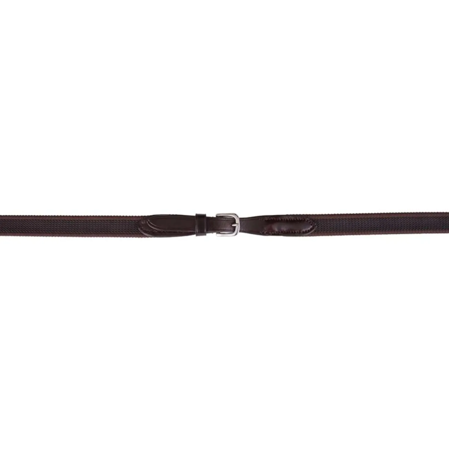 BR Teugel Linnen 19mm Anti-slip e Sluiting Bruin/Zilver