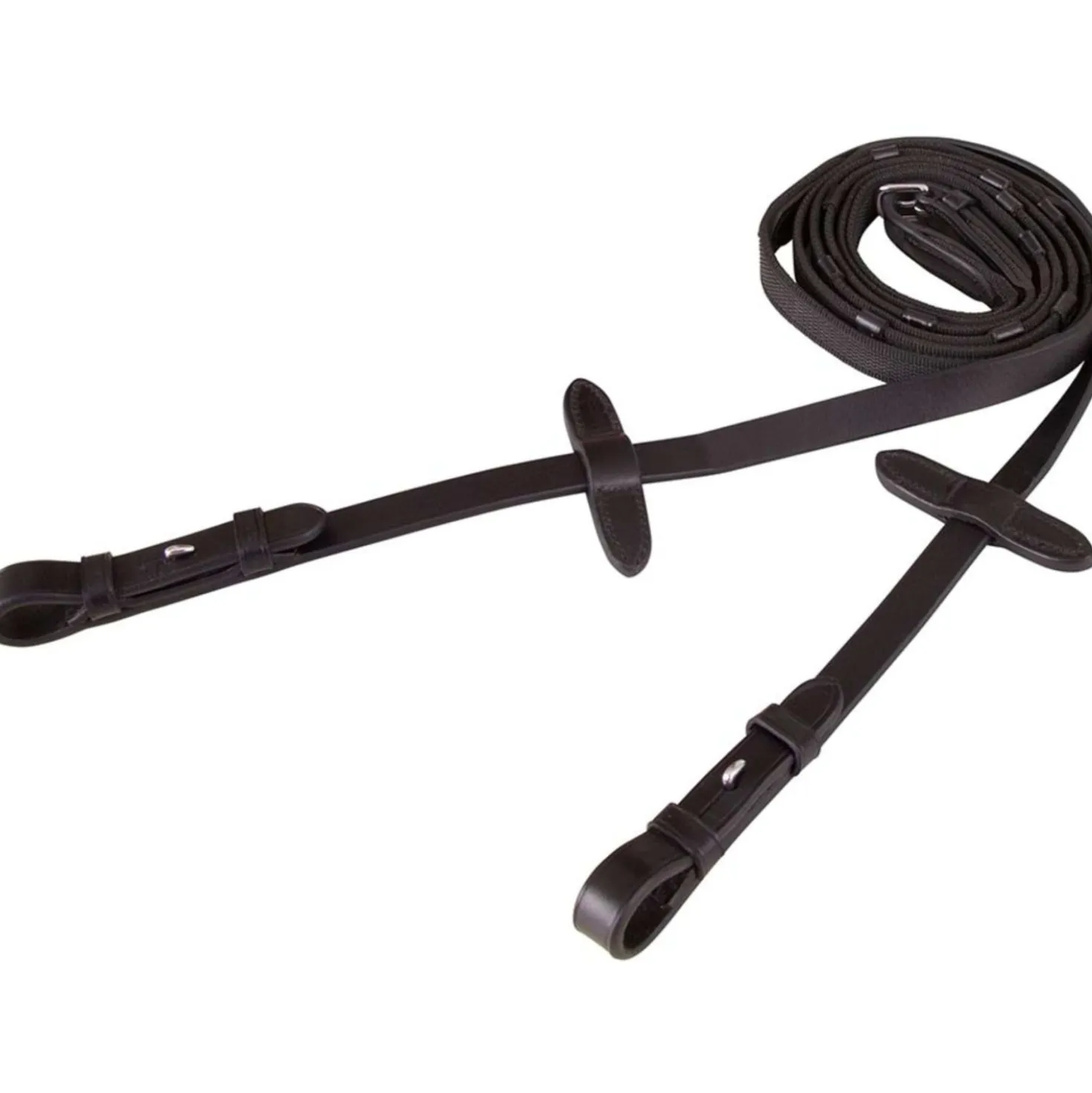 BR Teugel Linnen 19mm Anti-slip e Sluiting Zwart/Zilver