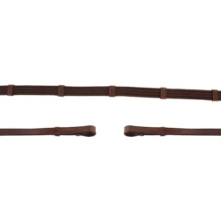 BR Teugel Linnen 19mm Blind/ronde Gesp Oak/Zilver