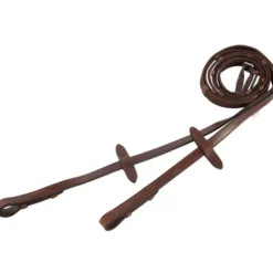 BR Teugel Linnen 19mm Blind/ronde Gesp Oak/Zilver
