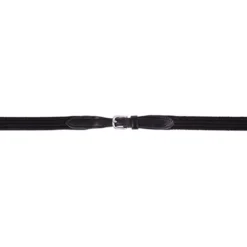 BR Teugel Linnen 19mm Blind Ronde Gesp Zwart