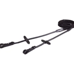 BR Teugel Linnen 19mm Blind Ronde Gesp Zwart