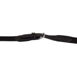 BR Teugel Linnen 19mm Ronde Gespen Zwart/Zilver