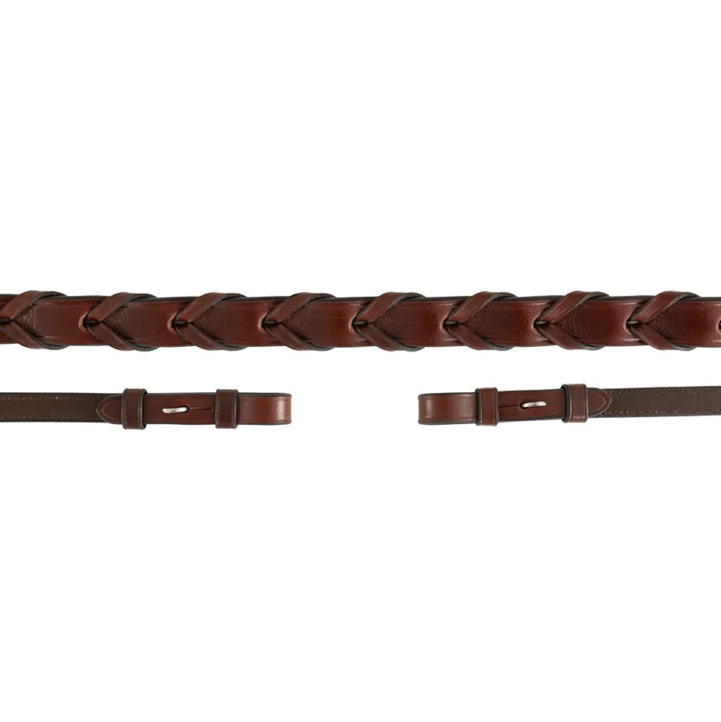 BR Teugels Hunter Gevlochten Leer Oak/Zilver
