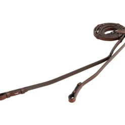 BR Teugels Leder met Stops Oak/Zilver