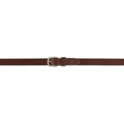 BR Teugels Leder met Stops Oak/Zilver