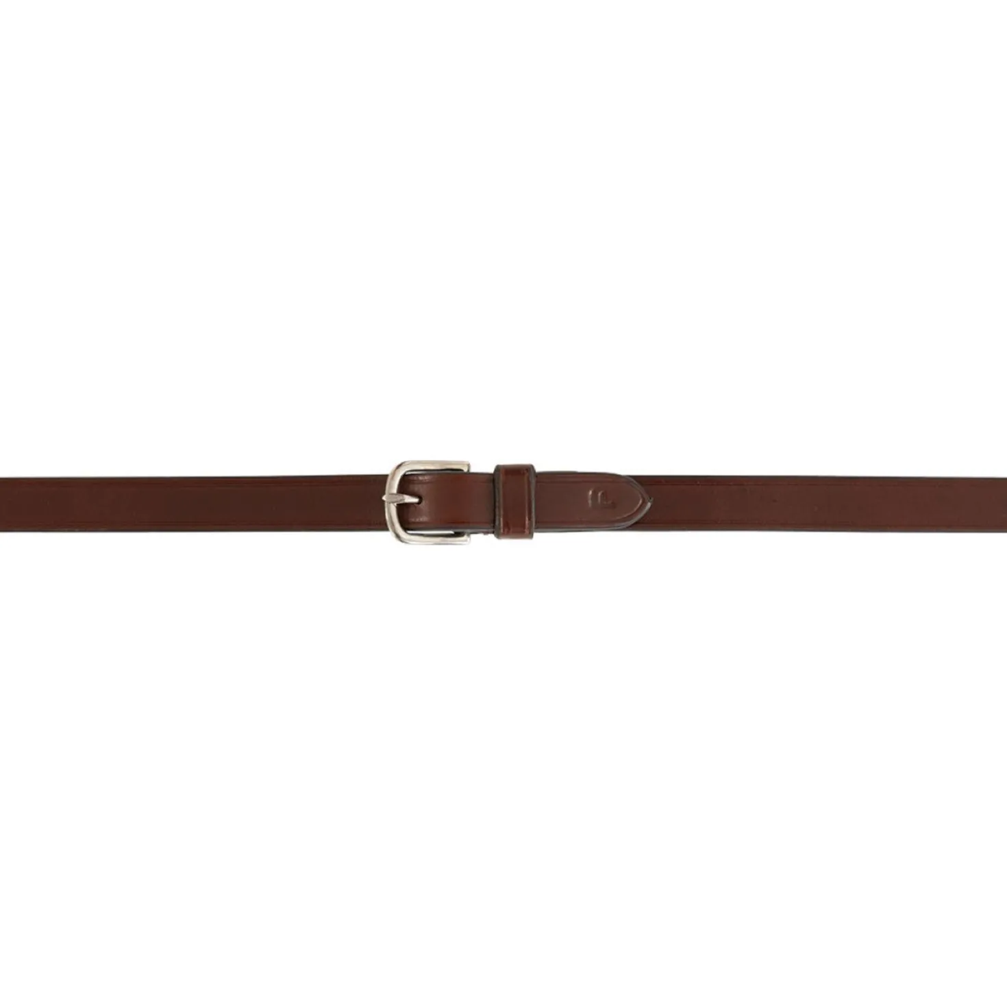 BR Teugels Leder met Stops Oak/Zilver