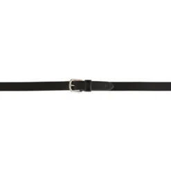 BR Teugels Leder met Stops Zwart/Zilver