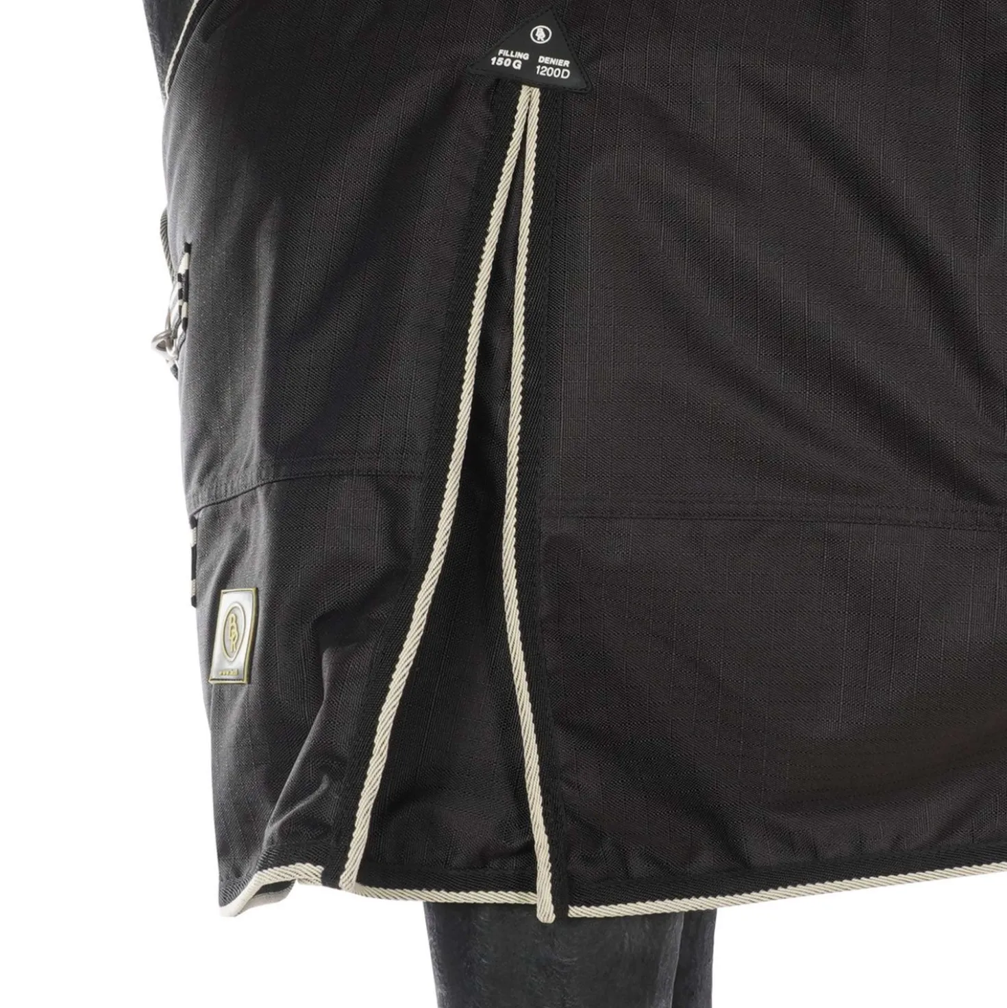 BR Turnoutdeken Classic 1200D 150g Zwart