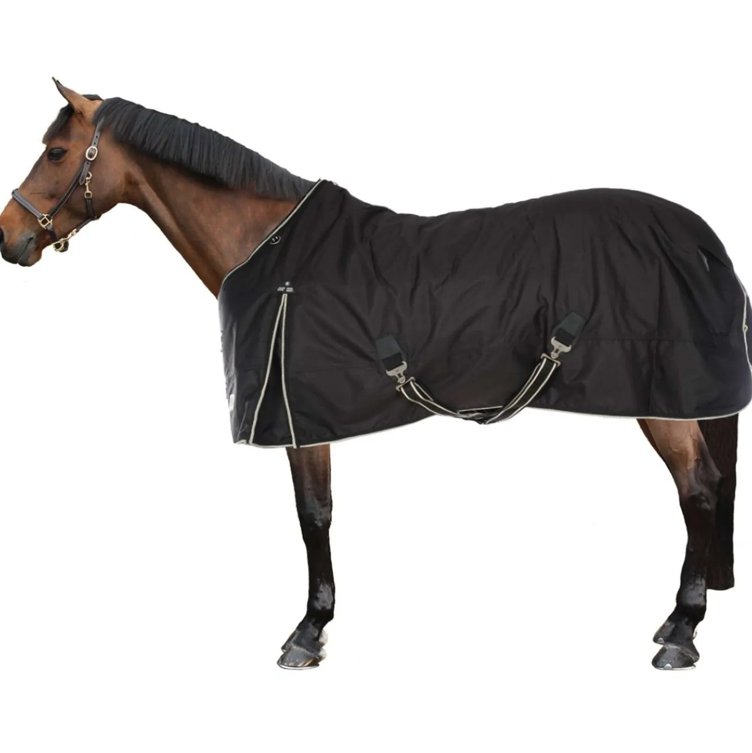 BR Turnoutdeken Classic 1200D 150g Zwart