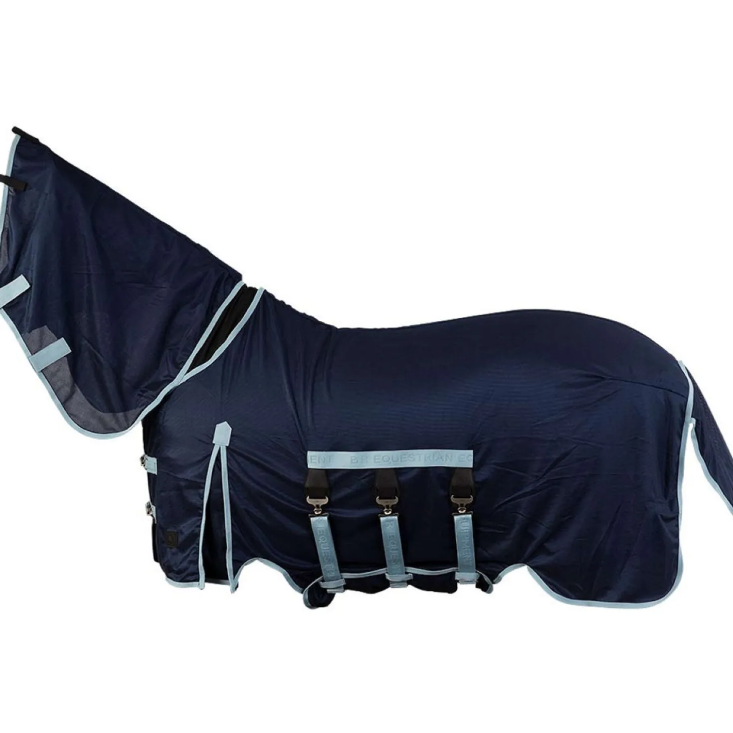 BR Vliegendeken SS26 met Vaste Hals Pageant Blue