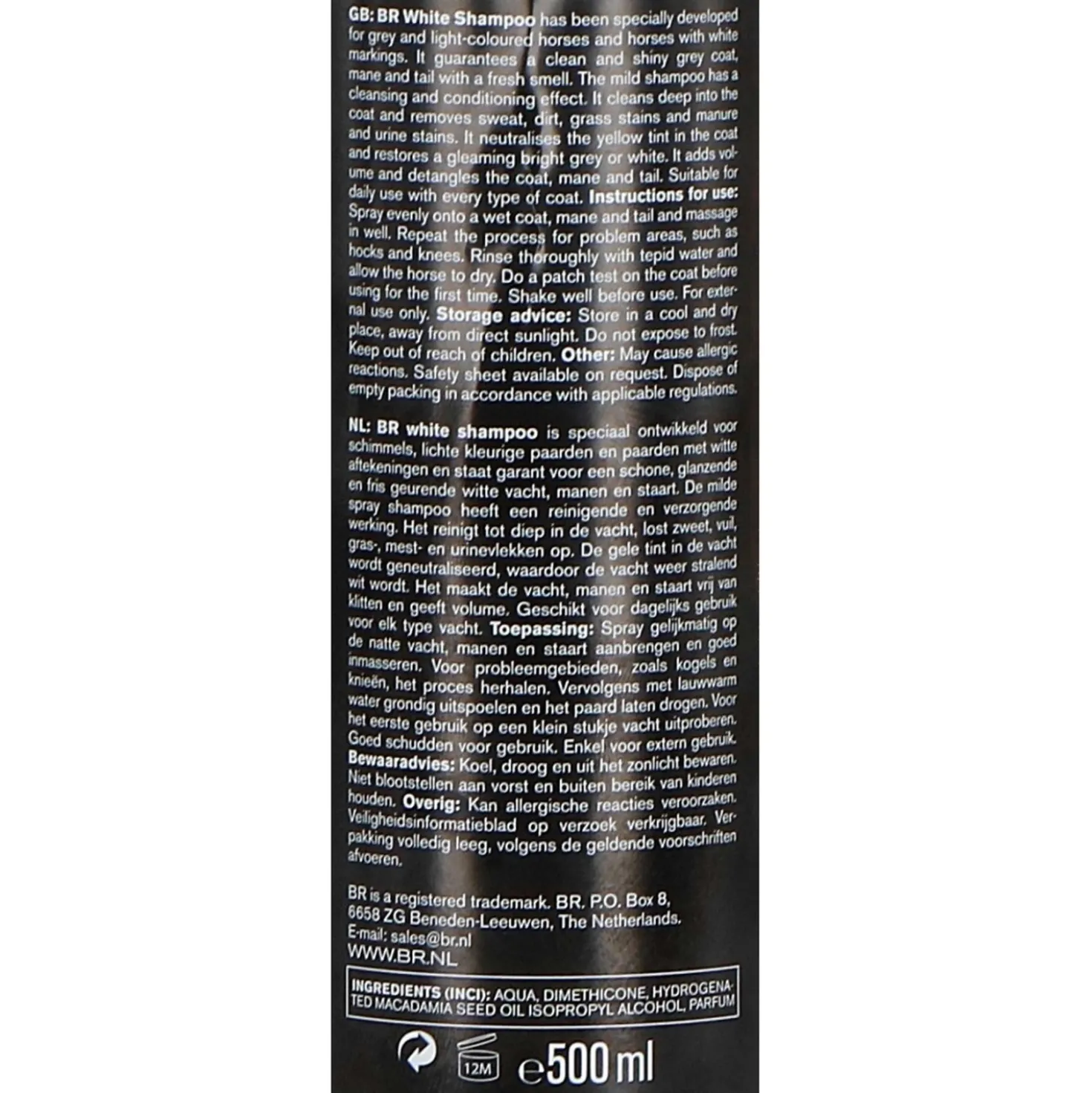 BR White Shampoo Spray