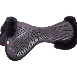 BR Zadelonderlegger Memory Foam & Gel Sheepskin Zwart/Zwart