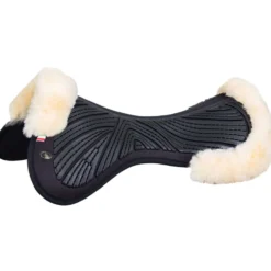 BR Zadelonderlegger Memory Foam & Gel Sheepskin Zwart/Naturel