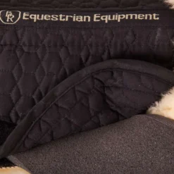 BR Zadelonderlegger Sheepskin Kussens Zwart/Naturel