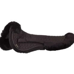 BR Zadelonderlegger Sheepskin met Rand Zwart