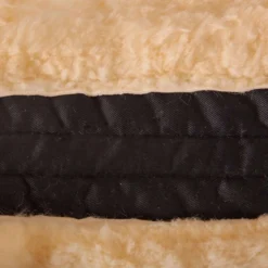 BR Zadelonderlegger Wervelkanaal Rand Sheepskin Zwart/Naturel
