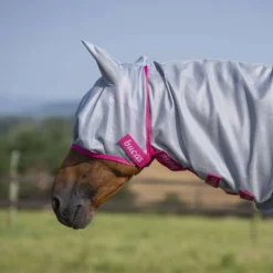Bucas Buzz-Off Fly Mask Blue/Blossom