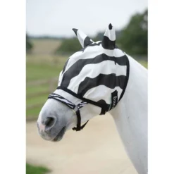 Bucas Buzz-Off Fly Mask Zebra