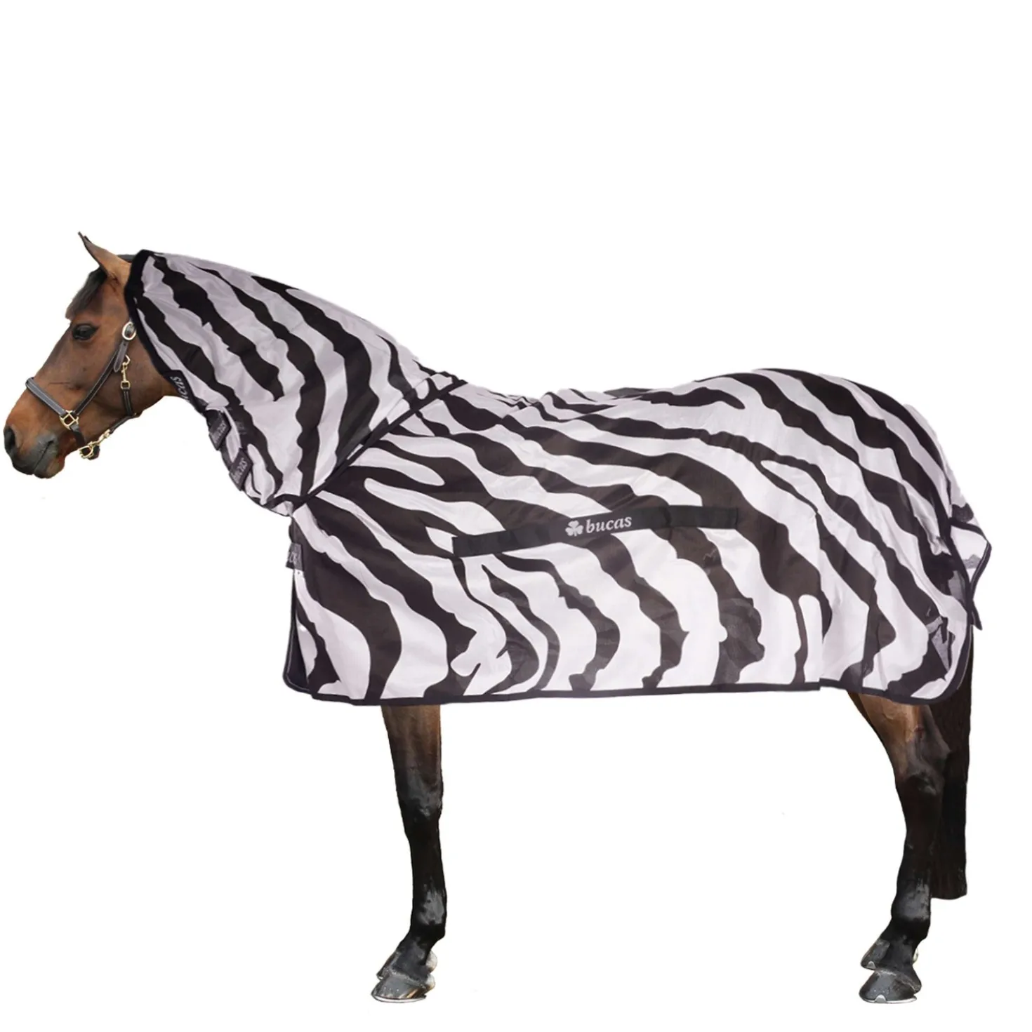 Bucas Buzz-Off Full Neck Zebra