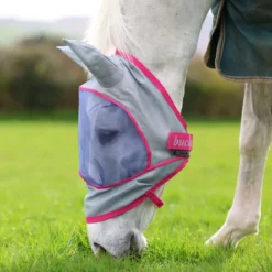 Bucas Buzz-Off Vliegenmasker Deluxe met Oren Blue/Blossom