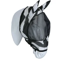 Bucas Buzz-Off Vliegenmasker Deluxe met Oren Zebra