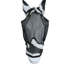 Bucas Buzz-Off Vliegenmasker Deluxe met Oren Zebra