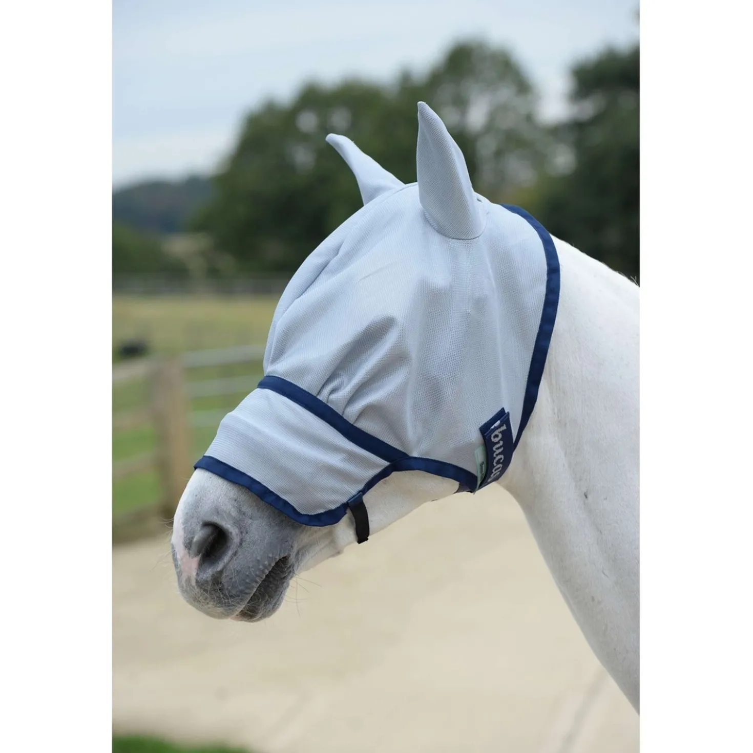 Bucas Buzz-Off Vliegenmasker Extended Nose Blue
