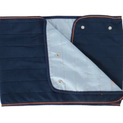 Bucas Fleece Shawl Therapy Navy/Orange