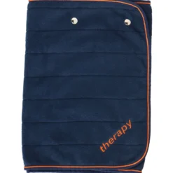 Bucas Fleece Shawl Therapy Navy/Orange