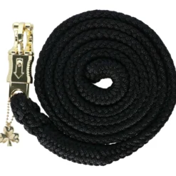 Bucas Halstertouw Comfort met Paniekhaak Zwart/Zwart