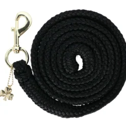 Bucas Halstertouw Comfort met Musketonhaak Zwart/Zwart
