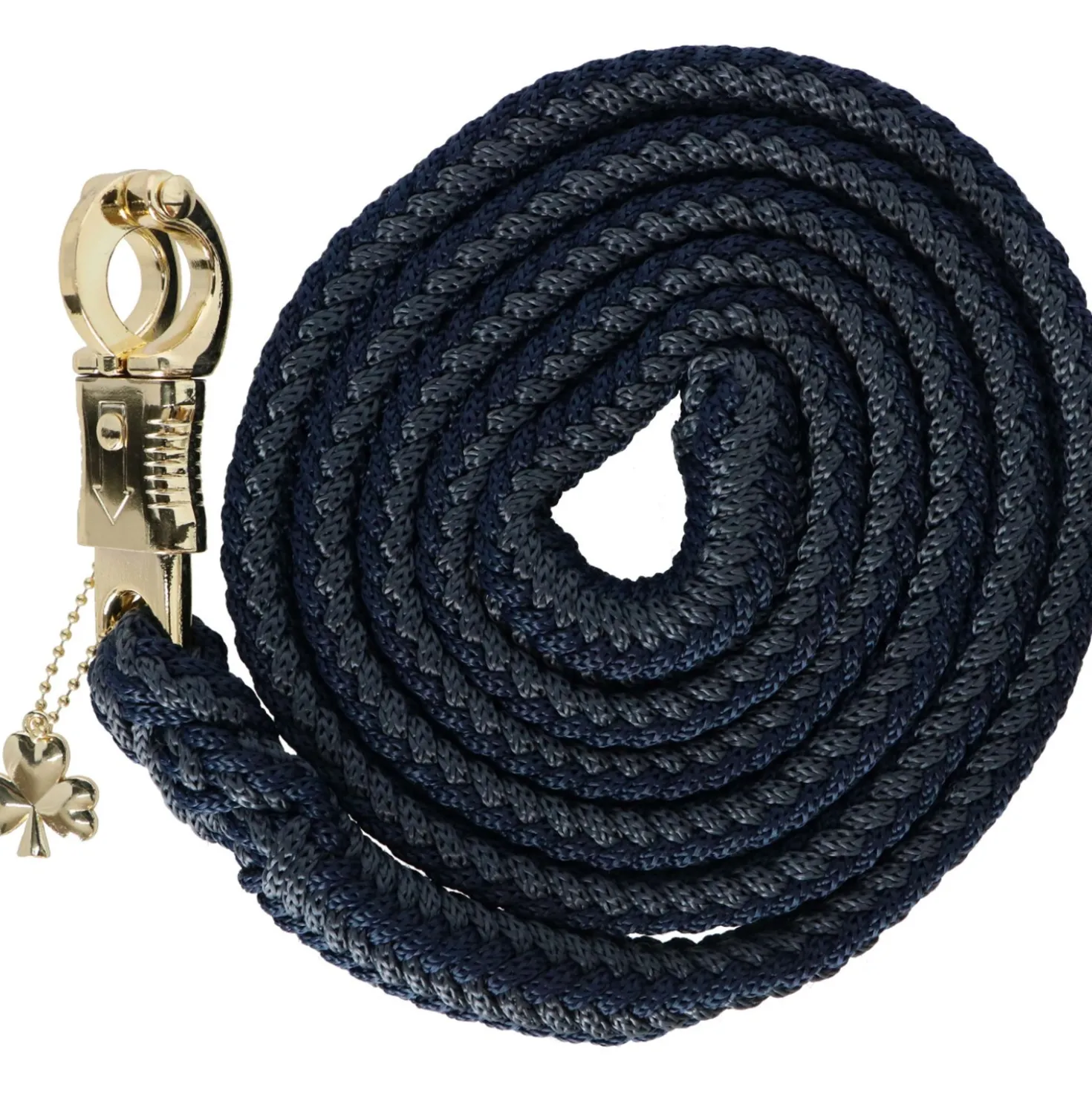 Bucas Halstertouw Show-Line Comfort met Paniekhaak Navy/Grijs