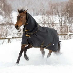 Bucas Irish Turnout Light 50g + Neck Black/Gold