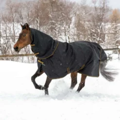 Bucas Irish Turnout Light 50g + Neck Black/Gold