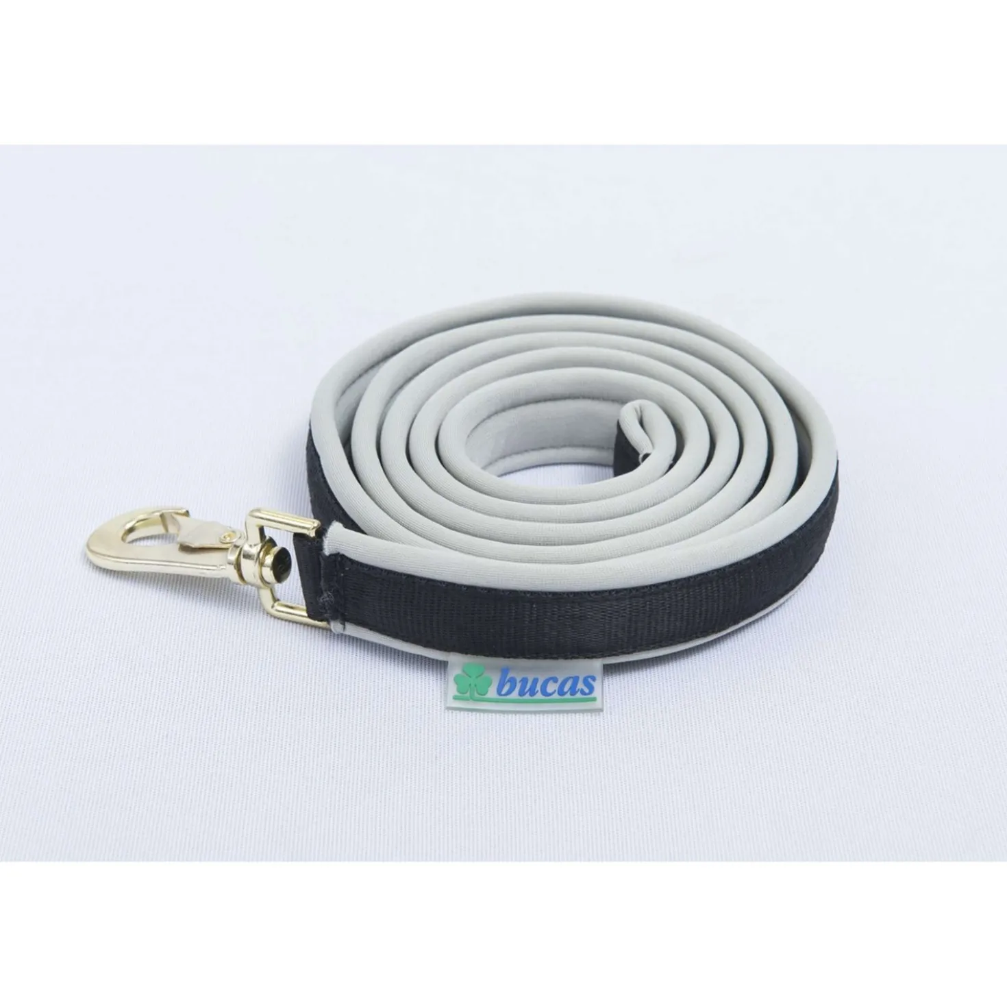 Bucas Lead Rein Dublin Padded Black/Silver