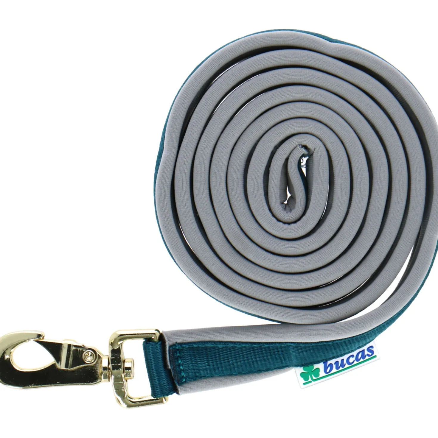 Bucas Lead Rein Dublin Padded Atlantic/Silver